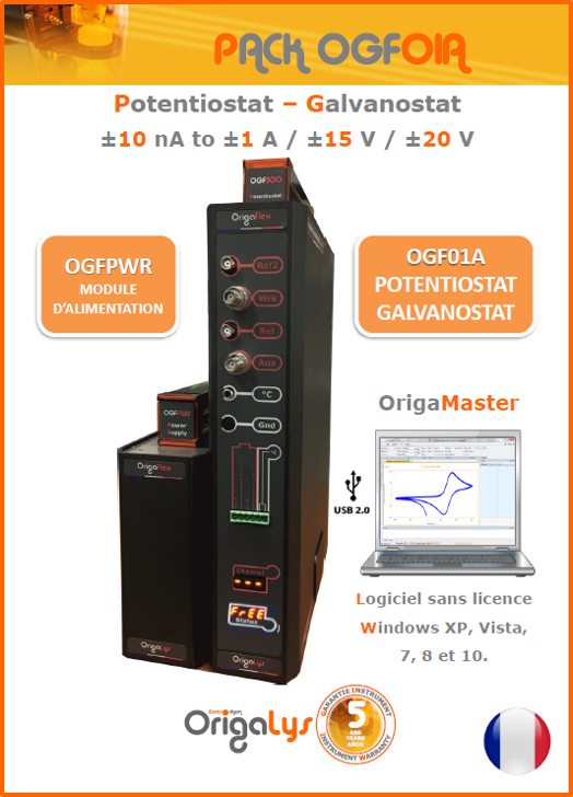 Brochure Orgailys pour le Potentiostat Galvanostat OGF01A