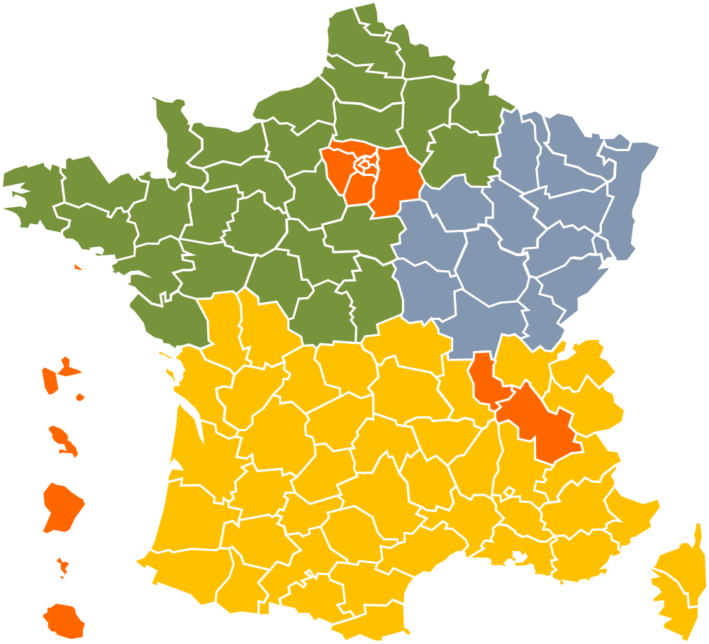 Réseau de distribution Origalys Electrochimie en France