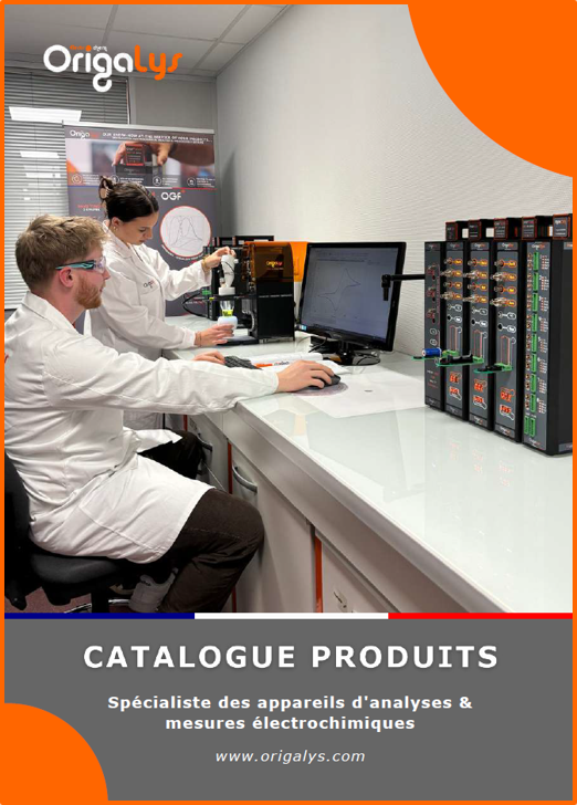 Catalogue des produits Origalys pour mesure électrochimiques