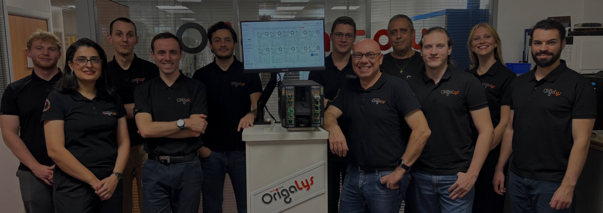 Photo �quipe avec l'OrigaBatt