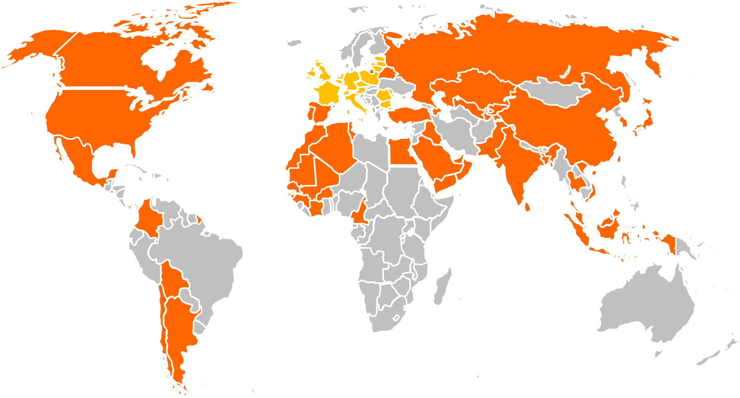 worldwide network of Origalys
